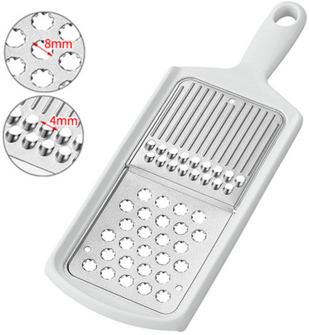 시모무라 티타늄 강판+채칼 (84mm) 무 당근 그라인더, 화이트, 1개