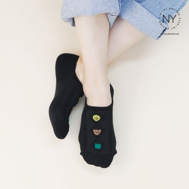 [NY코튼클럽] 여성 스마일 쁘띠 덧신 CT12 3족