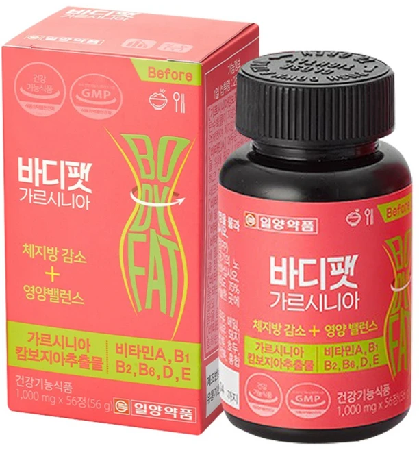 일양약품 바디팻 가르시니아 다이어트 보조제, 56정, 1개 - 쿠팡