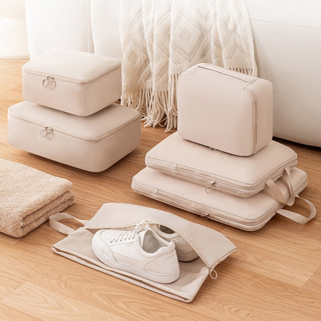 콜콜러브 여행용 압축파우치 6종세트 부피순삭 수납 포켓 수납 정리 파우치