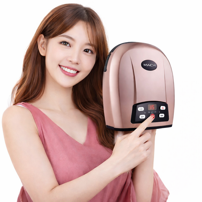 마하 프리미엄 에어 공기압 온열 손 마사지기 KC인증, 골드, 888