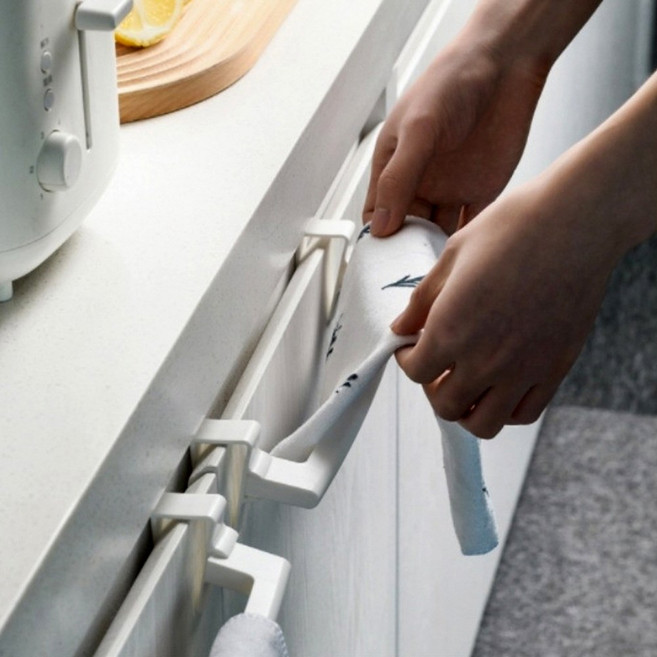 드림 벽부착 키친 타올 걸이 다용도 주방 대 행주 수건 홀더 수세미 디스펜서 조리 도구 싱크대 정리 선반 건조대 클립 흡착 부착, 1개