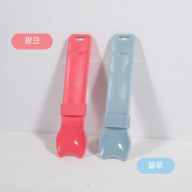 펫 간식도구 실리콘 스푼 급여기 고양이용품 먹이보조, 1개