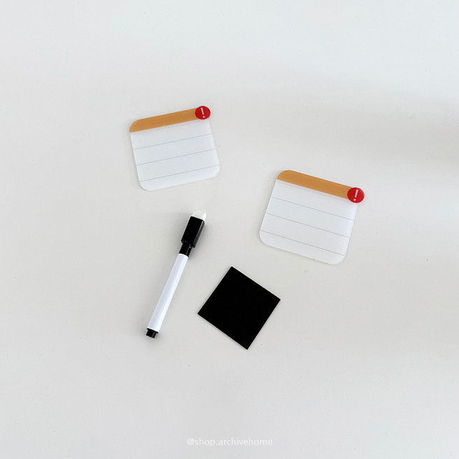 주방 냉장고 자석 메모보드 세트, 아크릴 메모보드 세트