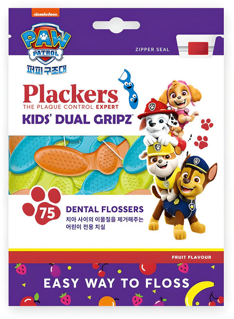 플랙커스 키즈 치실, 6.6cm, 75개입, 1개