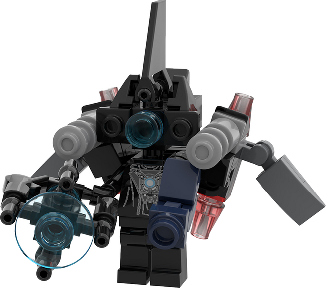 로앤제이 스키비디 토일렛 미니 블록 호환 블럭 업그레이드 타스맨 타카맨 타티맨, R3108-03 업그레이드 중력장 타카맨 2.0, 1개