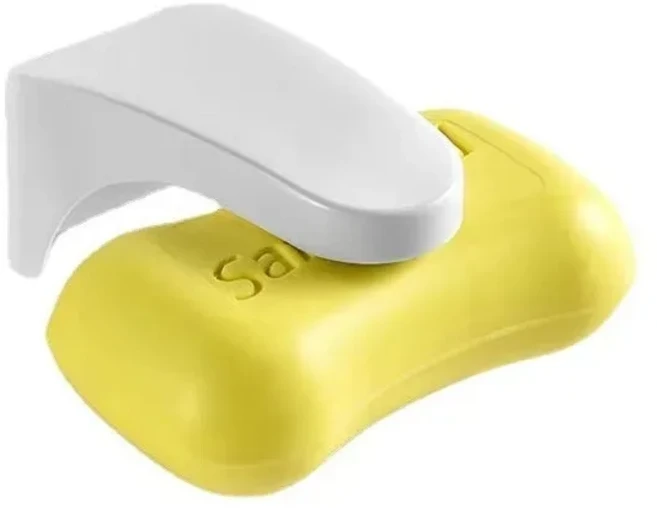 욕실 싱크대 정리용 배수층이 있는 이중 스테인리스 스틸 비누 받침대, 01 White