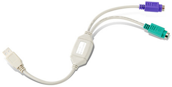 USB to PS2 키보드 마우스 변환 젠더 NEXT-PS2, 1개