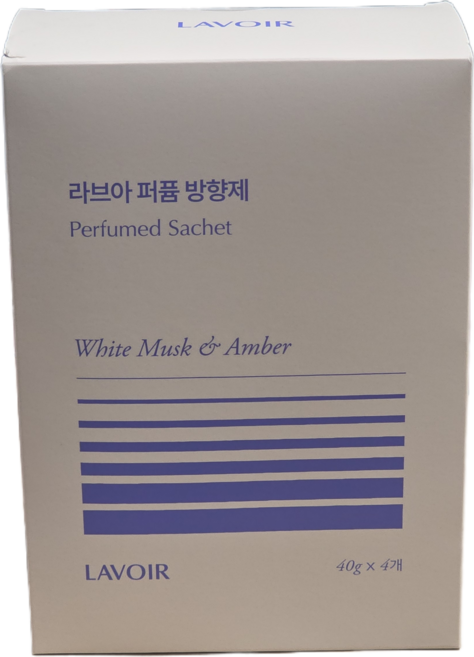 라브아 퍼퓸 방향제 화이트머스크 앤 앰버, 4개, 40g