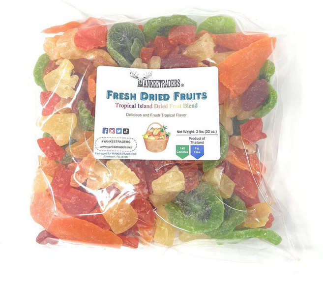 양키 트레이더스 브랜드 열대 과일 혼합 건조 과일 0.9kg, 1개