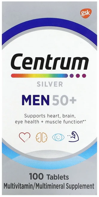 몸관리하세요 겨울입니다 Centrum 실버 50세 이상 남성용 100정 특별관리진행, 1개 - 쿠팡