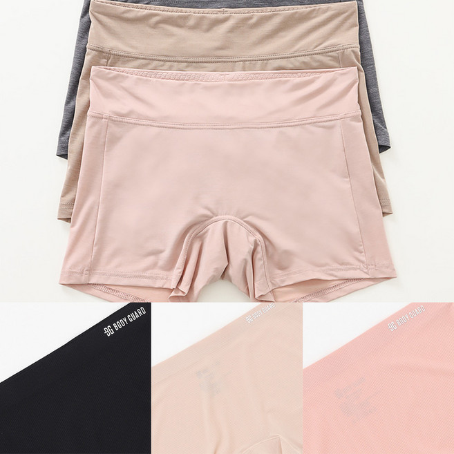 제임스딘 여성 드로즈 즈로즈 사각팬티 네모팬티 심리스 노라인 생리대부착 팬티