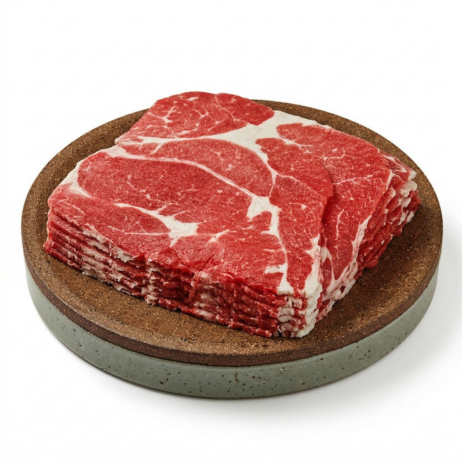 청정우 등심과 목심(척롤) 3초구이 샤브용 250gX4개, 4개, 250g