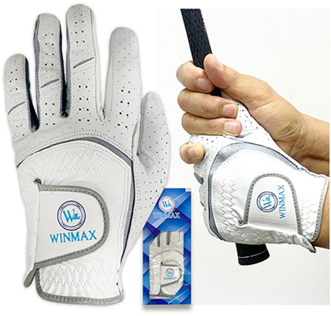 달인골프 윈맥스 천연양피 남자 골프장갑 화이트왼손
