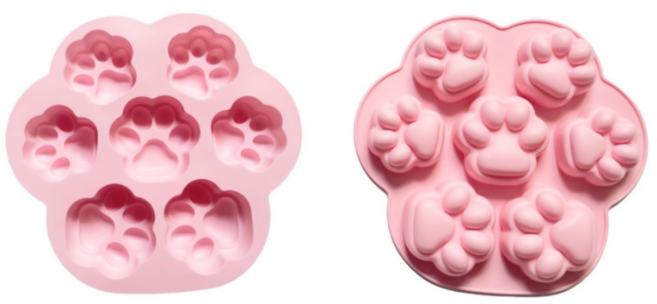 임시 실리콘 몰드 고양이발바닥 발모양7구 비누몰드