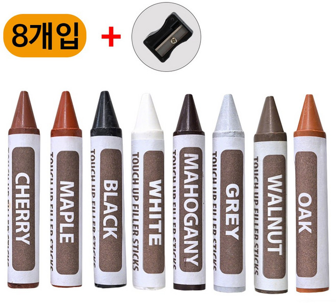 목재 가구 흠집 보수용 펜 마루 보수 크레용, 8개