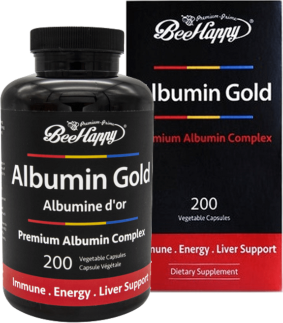 비해피 캐나다 알부민 골드 1500mg 200캡슐 알부민효능 영양제, 200정, 1개
