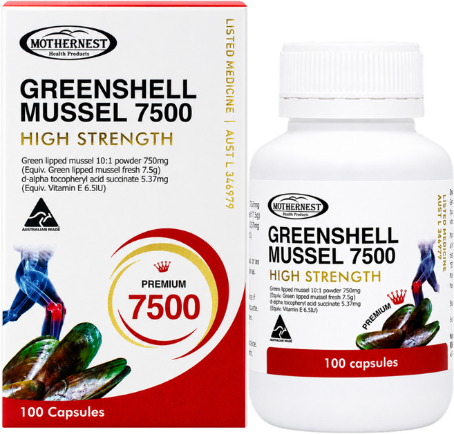 마더네스트 뉴질랜드 초록입홍합 7500mg, 100정, 1개