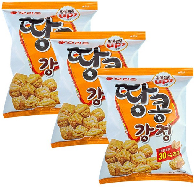 오리온 땅콩강정, 65g, 3개