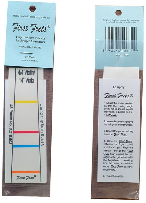 퍼스트 프렛 First Fret 음계 표시 지판 스티커 바이올린, 혼합, 1개, 바이올린1/4
