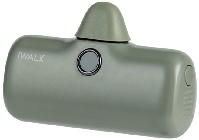iWALK Pro 數顯直插式口袋行動電源 4800mAh 迷你輕巧, 叢林綠,Type-C(含i15以後、安卓機款)