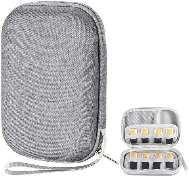 색소폰 리드 케이스 메쉬 포켓이있는 방수 하드 EVA 가방 알토 클라리넷 용 보관함 운반, 1개