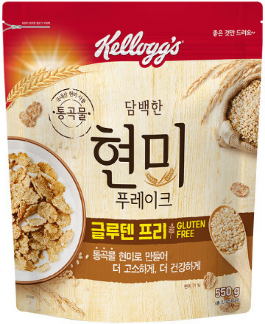 시리얼 현미푸레이크, 550g, 1개