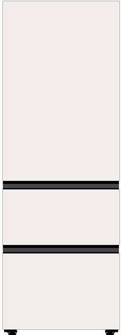 [색상선택형] LG전자 오브제컬렉션 327L 3도어 스탠드형 김치냉장고 메탈 디오스 톡톡 방문설치, 베이지 + 베이지, Z330MEEF11