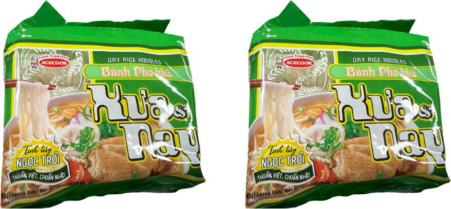 반포코 꾸아 나이 Banh pho kho Kua nay 베트남 쌀국수 면 500g, 2개