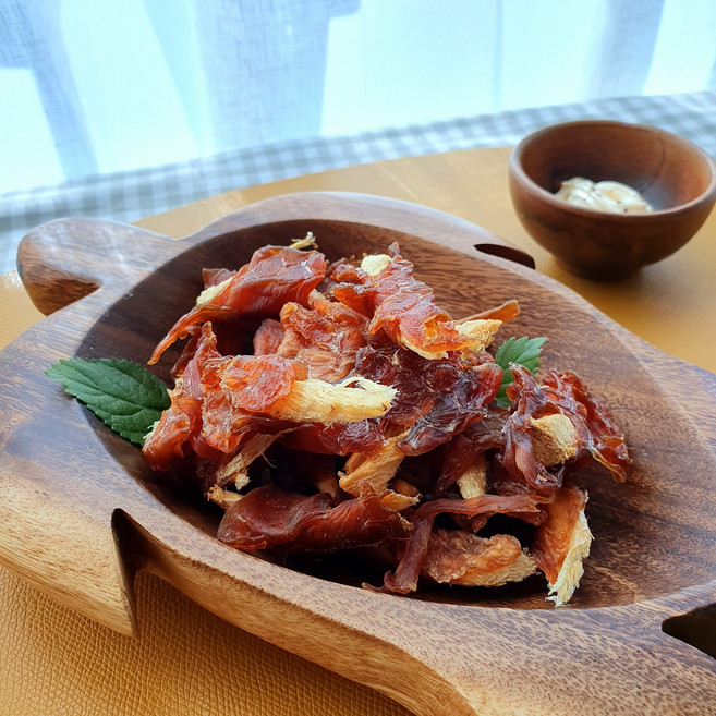 치킨 북어 말이 50g 애견 수제 간식 강아지 개 껌, 1개