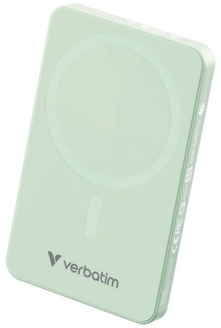 Verbatim 5000mAh 磁吸無線行動電源, 綠色