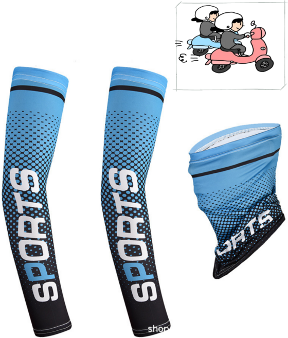 도란몰) 전사쿨토시 멀티스카프 자외선차단 워머 토시 풀세트