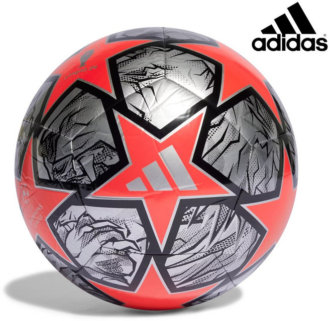 아디다스 축구공 UCL 녹아웃 클럽볼 5호 실버, 1개