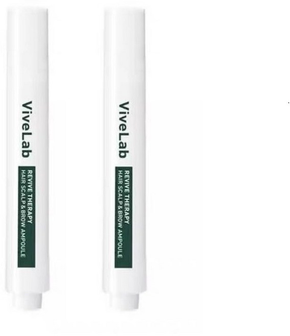 바이브랩 리바이브 테라피 헤어 스칼프 앤 브로우 앰플 두피 앰플, 15ml, 2개