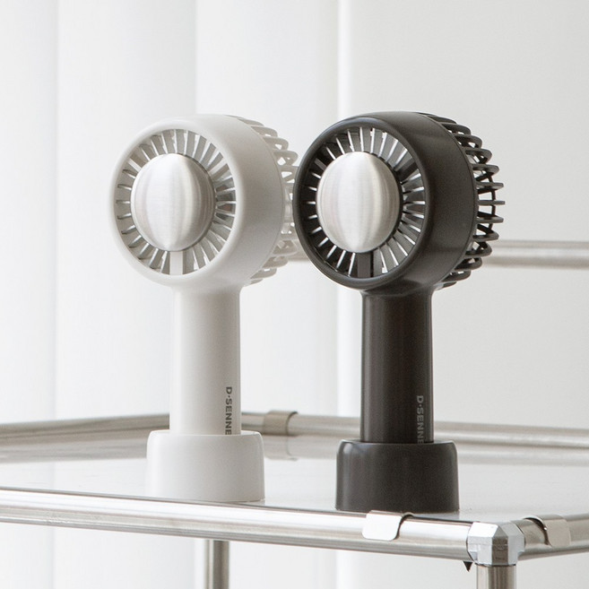 디센느 휴대용 아이스 냉각 미니 손선풍기, 샌드베이지