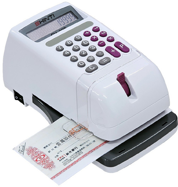 SHINTI CH-220 電子式支票機, 1個, 國字大寫