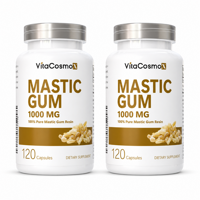 VitaCosmoX 비타코스모엑스 매스틱검 매스틱 검 Mastic Gum 1000mg, 2개, 120정