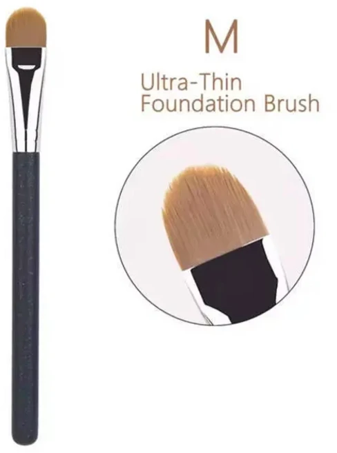플랫 라운드 초박형 파운데이션 컨실러 메이크업 브러쉬 전문 컨투어 리퀴드 크림 도구 4 가지, 03 black M