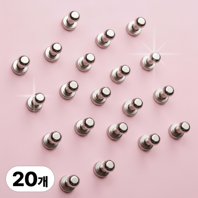 레츠굿 네오디움 붙이는 초강력 자석, 20개