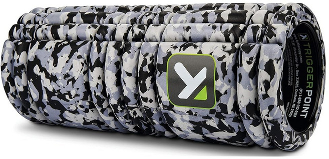 트리거포인트 그리드 1.0 폼 롤러 - 깊은 조직 및 근육 을 위한 13인치 다밀도 마사지 팽팽한 근육과 주름 이동성 순환 개선 주요 신체 부위 표적, Grey Camo