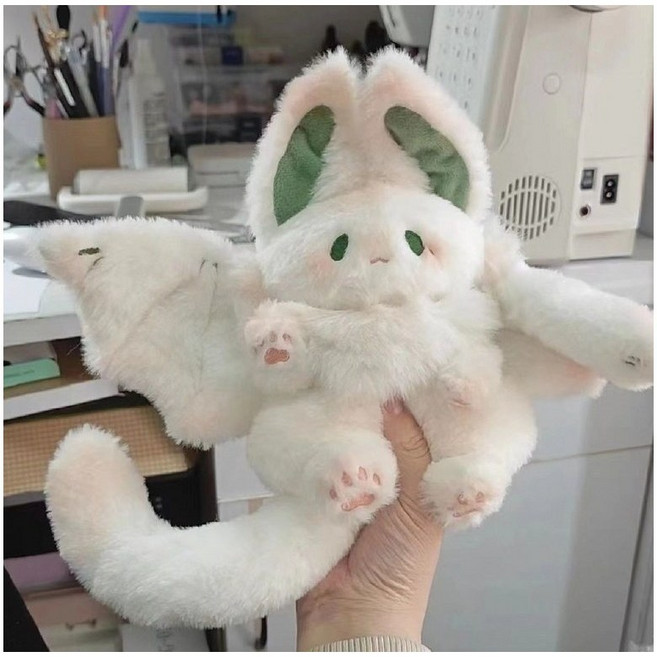 JIYU 귀염뽀짝 박쥐 필로우 인형 꿀잠 선물 애착 쿠션 장난감 소품, 상세페이지 참조