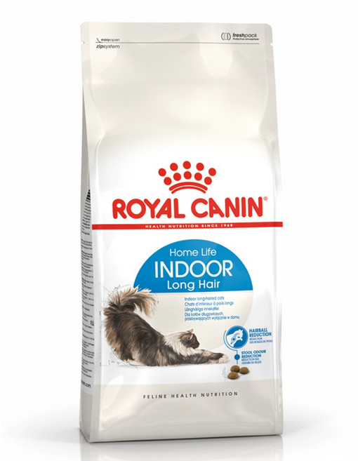 로얄캐닌 고양이 롱헤어 기능성 사료, 인도어, 4kg, 1개