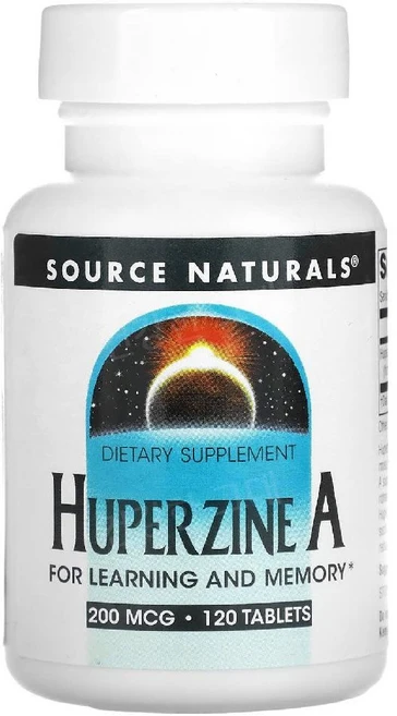 소스내추럴스 후퍼진A 석송추출물 200mcg 120정 후퍼지아세라타 HuperzineA, 200 mcg, 1개 - 쿠팡