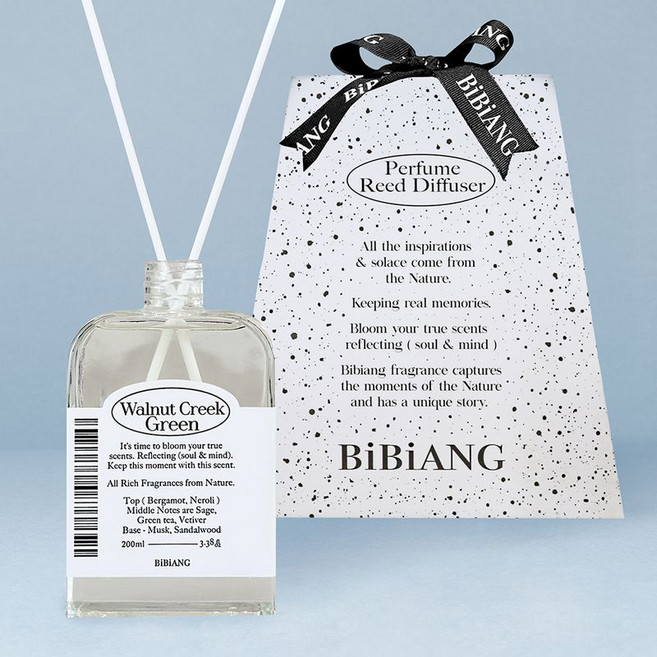 BIBIANG 퍼퓸 디퓨저 기프트 세트 200ml101742, 퍼퓸 디퓨저 기프트 세트 200ml, 엠버 바닐라 앤 데이지, Congratulations + L (33*28*12), 200ml, 엠버 바닐라 앤 데이지