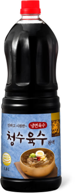 청수 업소용 상온 냉면육수 원액(6배원액 2.2kg기준 44인분), 2.2L, 1개