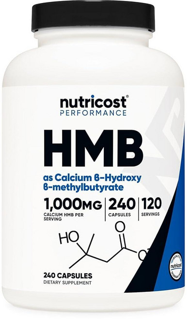 뉴트리코스트 영양제 HMB 칼륨 멀티비타민 1000mg 240캡슐 Nutricost, 1개, 240정