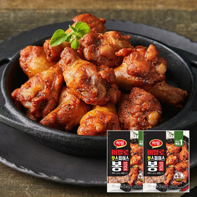 하림 버팔로 핫스파이스 봉 1kg 2봉, 2개