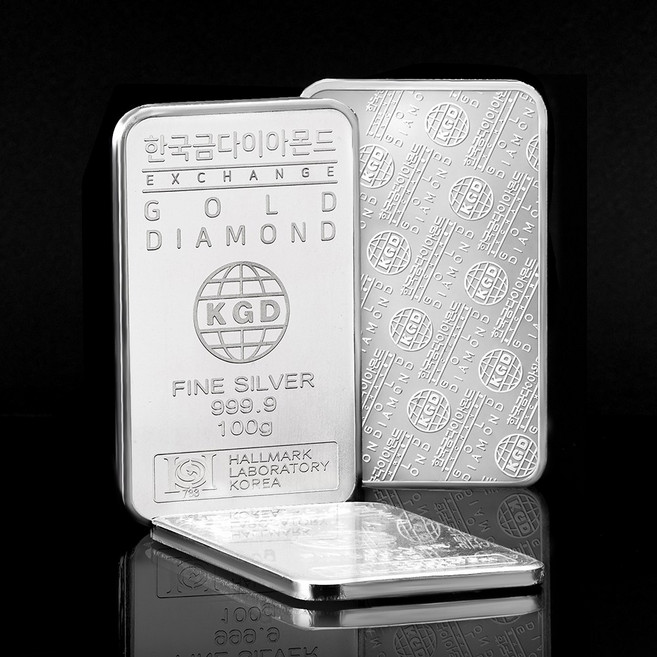 한국금다이아몬드 투자용 실버바 AG 100g 999.9 은투자 은시세