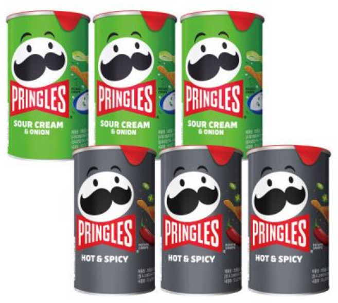 프링글스 53g 3+3 (양파맛/매운맛), 0.9997399458865859