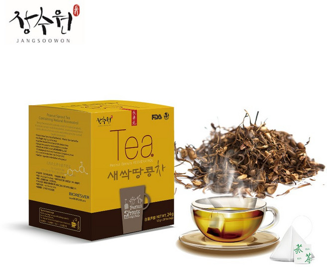 새싹땅콩차 티백형 (1.2g X 20개입) 장수원 당티 땅콩새싹 땅콩나물, 1.2g, 1개, 20개입